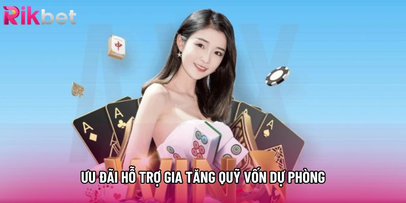Ưu đãi hỗ trợ gia tăng quỹ vốn dự phòng